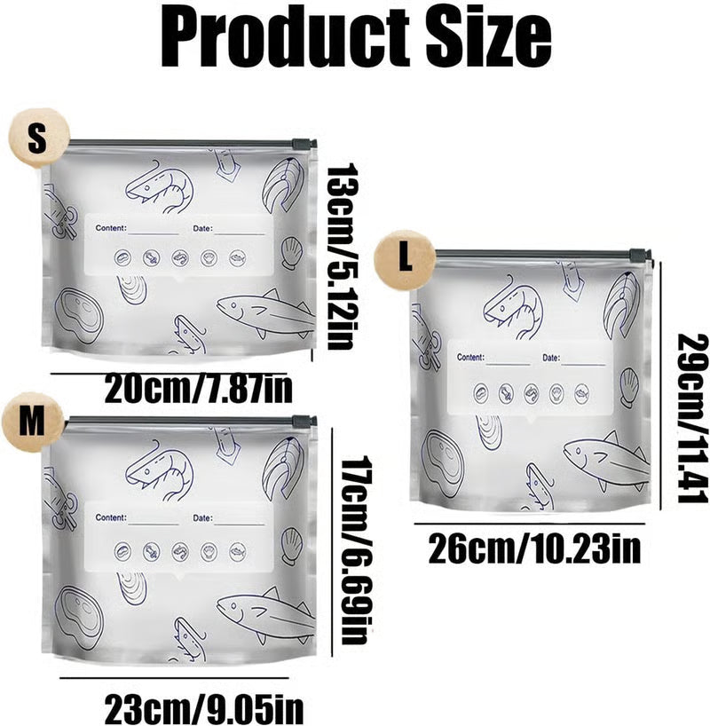 Keep Food Fresh Longer – Write-On Zip Food Storage Bags