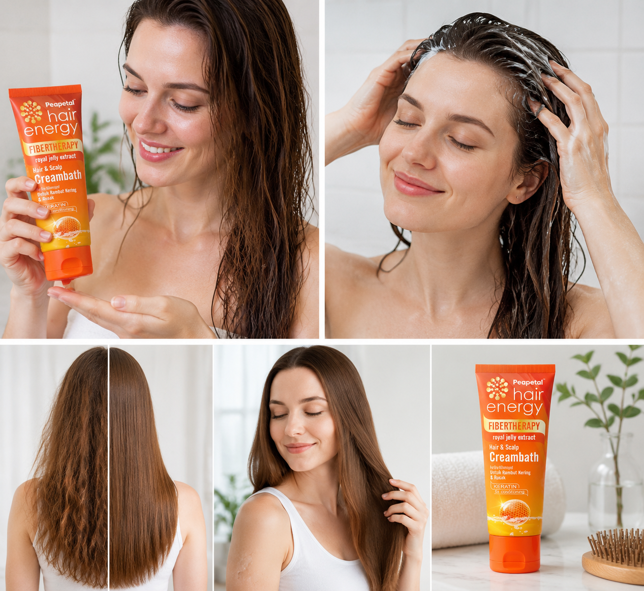 Keratin Repair Mask 💛🔥 Dry & Damaged Hair Fix | Royal Jelly