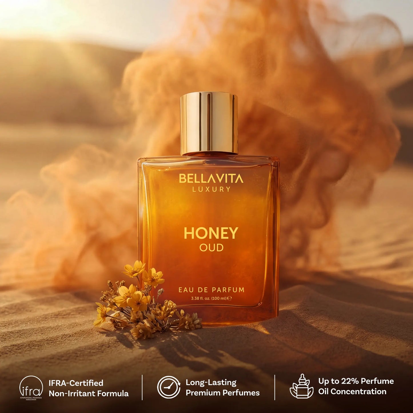 Peapetal Honey Oud Eau de Parfum – Vanilla, Bergamot & Patchouli