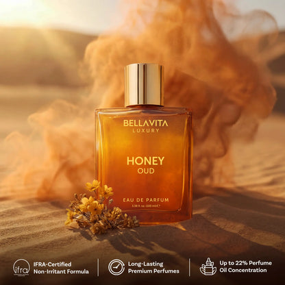 Peapetal Honey Oud Eau de Parfum – Vanilla, Bergamot & Patchouli