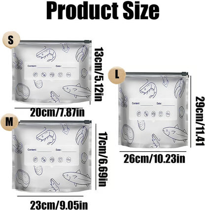 Keep Food Fresh Longer – Write-On Zip Food Storage Bags