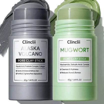 The Dual Clay System For Pores, Oil & Blemish-Prone Skin.