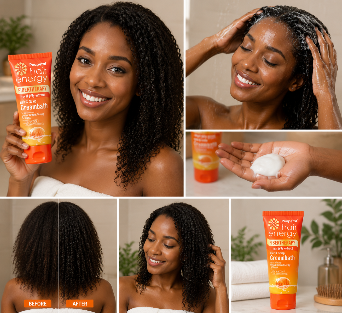 Keratin Repair Mask 💛🔥 Dry & Damaged Hair Fix | Royal Jelly