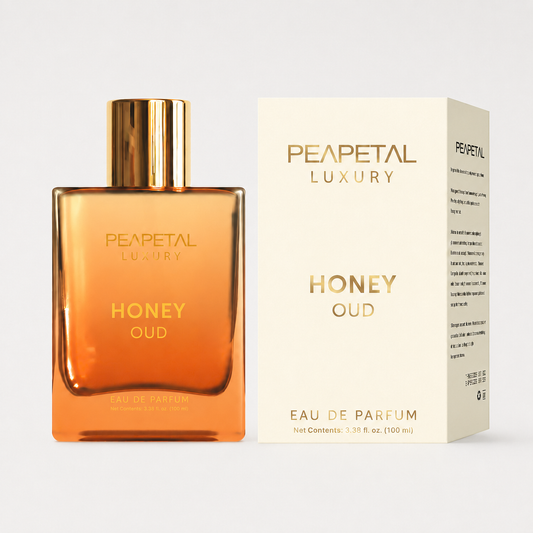Peapetal Honey Oud Eau de Parfum – Vanilla, Bergamot & Patchouli