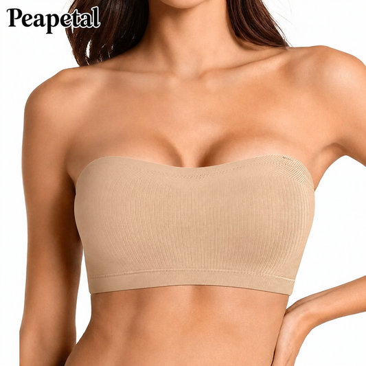 💜Save 20%💜Strapless, wire-free bra with crossover side closure
