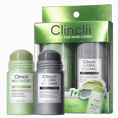 The Dual Clay System For Pores, Oil & Blemish-Prone Skin.