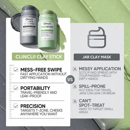 The Dual Clay System For Pores, Oil & Blemish-Prone Skin.