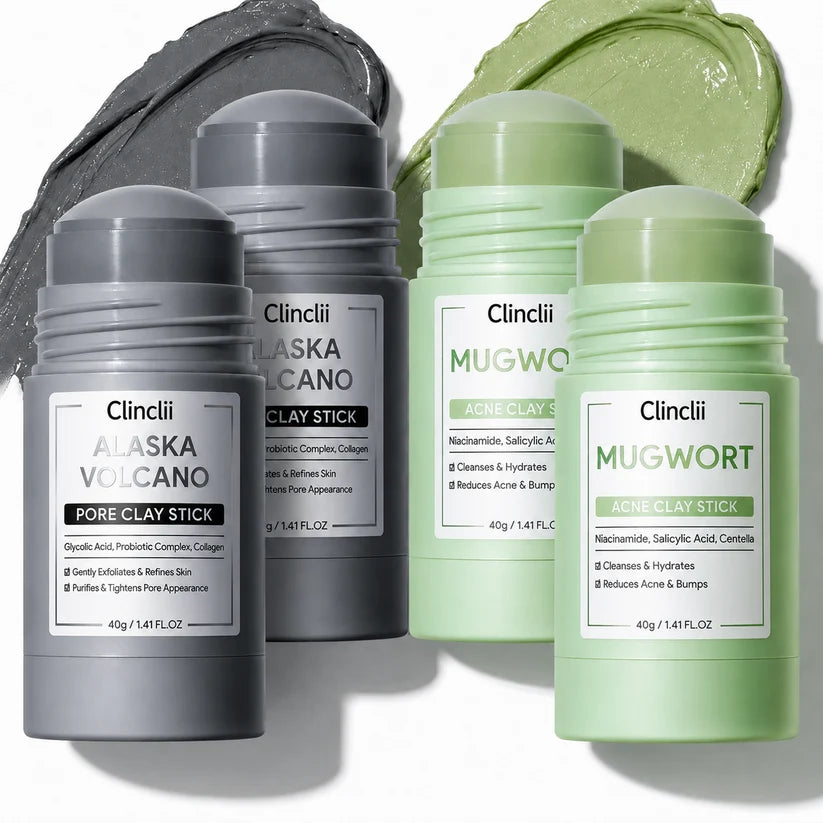 The Dual Clay System For Pores, Oil & Blemish-Prone Skin.