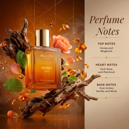 Peapetal Honey Oud Eau de Parfum – Vanilla, Bergamot & Patchouli