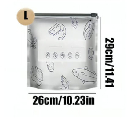 Keep Food Fresh Longer – Write-On Zip Food Storage Bags